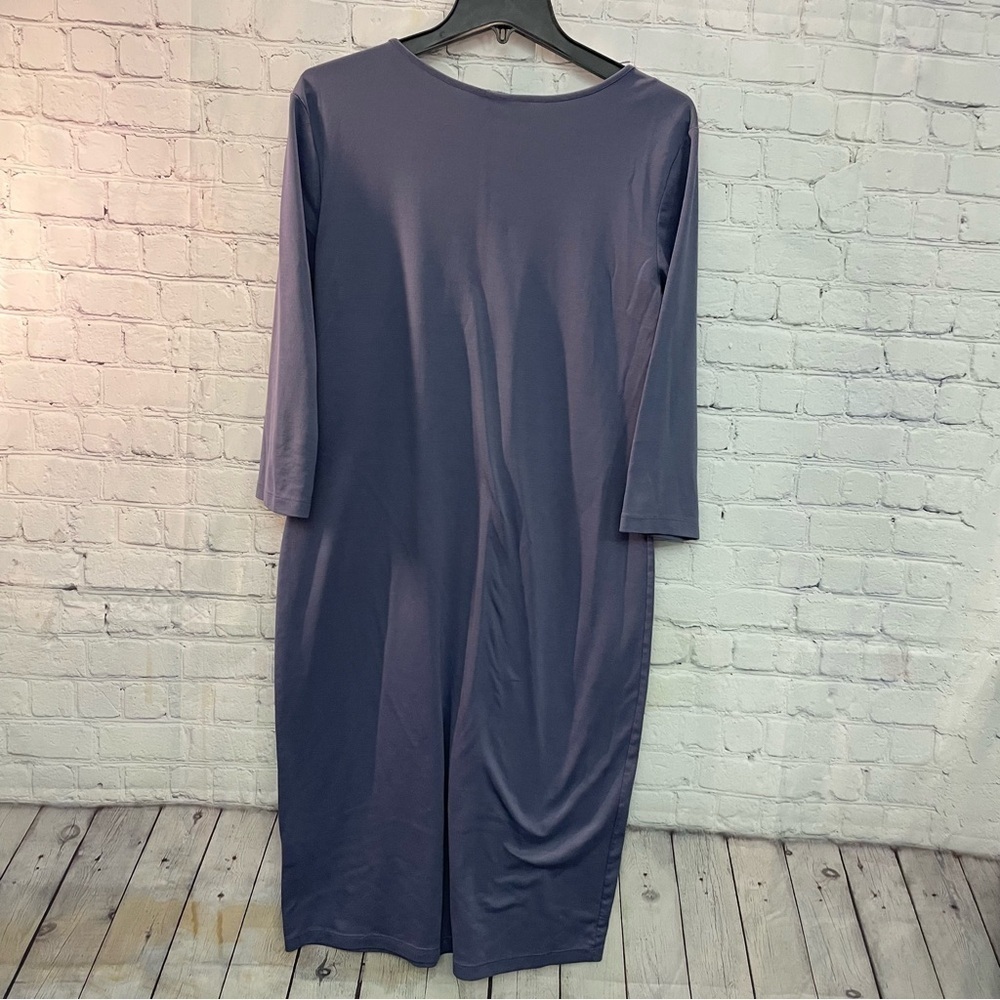 H&M Blue BodyCon Casual Sheath Women’s Dress Size Large - Picture 8 of 8